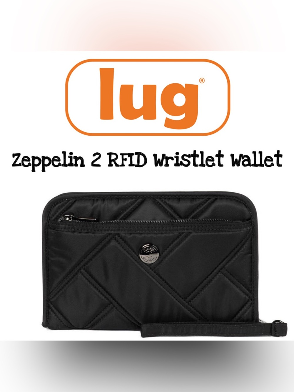 Lug Zeppelin 2 RFID Wristlet Wallet NWT Black 2